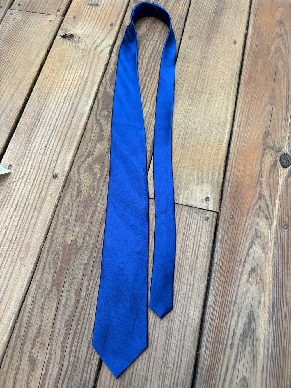 Classic Covington Solid Blue Silk Men's Tie